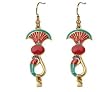 Egyptian Cobra Earrings - Pewter - 1'' Height