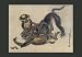 Sporting Goods : Monkey Fight 12x18 Giclee on canvas