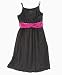 Apparel : BCX Girls Matte-Jersey Dress with Charmeuse Overlap