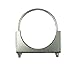 SmartParts 610400 4" Zinc Plated Round U Bolt Saddle Exhaust Clamp