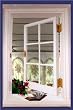 Mirror with Red Flowers & Book in Faux Window