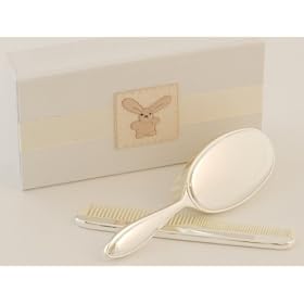My First Friend - Silver Plate Brush And Comb Set In Keepsake Box