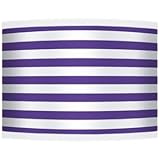 Purple Horizontal Stripe Giclee Shade 13.5x13.5x10 (Spider)
