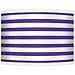 Purple Horizontal Stripe Giclee Shade 13.5x13.5x10 (Spider)