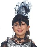 beaded feather headpiece flapper child costume accessory