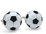 Fun Football Soccer Ball Cufflinks Gift Boxed