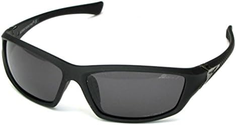 Men's Sunglasses 1.1mm TAC Polarized RV Lenses Soft Finish Frame Sport Fishing Golfing - Matte Black Frame, Smoke Lens