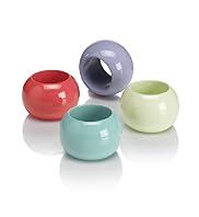 4 Lacquered Napkin Rings
