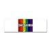 Bumper Sticker 2QT2BSTR8 Gay Pride Flag