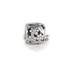 Bling Jewelry Antique Style 925 Sterling Silver Floral Clasp Bead Stopper Fits with Pandora Bracelets
