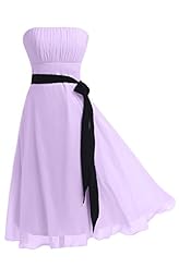 Strapless Chiffon Short Party Dress 