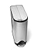 simplehuman Butterfly Step Trash Can, Fingerprint-Proof Brushed Stainless Steel, 38 Liters /10 Gallons