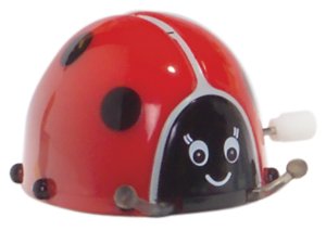 RED LADYBUG Wind Up Toy - They Do Backflips & Spin In Circles!