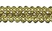 Trimplace Gold Metallic 1/2 INCH CHINESE BRAID 12 Yards