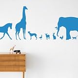 Ferm Living Animal Farm Vinyl Wall Sticker - Blue