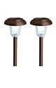 Westinghouse 106102-78  2 Piece Dayton Solar Lights Set, Remington Bronze