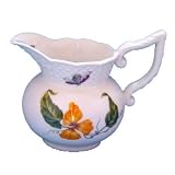 6 1/4 RENATA PORCELAIN PITCHER - 6 1/4 RENATA PORCELAIN FLORAL PITCHER