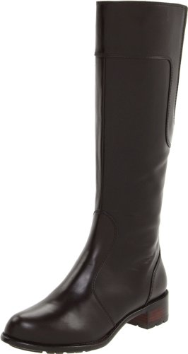 Taryn Rose Women's Tricia Knee-High Boot,Dark Brown Calf,9 M US