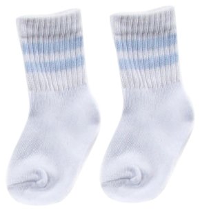 Luvable Friends Baby Crew Socks, 6 Pack, Blue