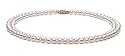 AAA Quality, 18-inch, 6.5-7.0 mm, Double-Strand White Akoya Sea Pearl Necklace
