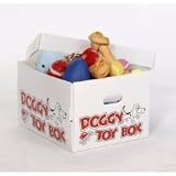  : Dog Toy Storage Box (White) (10.25"H x 13.25"W x 17.75"D)