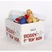 Pet Supplies : Dog Toy Storage Box (White) (10.25"H x 13.25"W x 17.75"D)