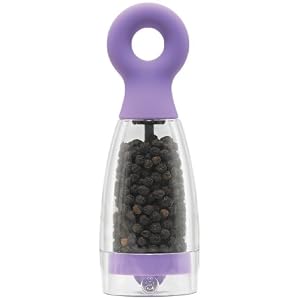 Arta Mezzo 5-1 2-Inch Pepper Grinder, Softkote Orchid by Arta