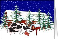 Dear Santa Pig Christmas Card Card