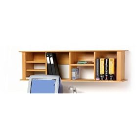 Sonoma Maple Finish Wall Hutch Bookcase Shelf Divider by visiondecor Furniture
