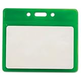 Advantus 75563 - Reflective Badge Holders, Vertical, 3 1/2 x 2 1/2, Green, 25/Pack-AVT75563