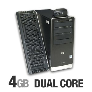 HP Pavilion a6707c Desktop,2.4GHz Pentium E2220, 4GB,500GB,DVD+/-R/RW,Integrated 10/100 Base-T networking interface, Memory card reader, Keyboard and mouse ,Windows Vista Home Premium, Factory Refurbished