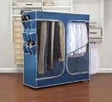 Portable Closet 60 Inch - Blue By Kennedy Home Collections