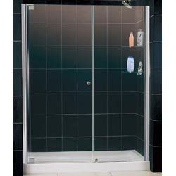DreamLine SHDR-4149728-04 Elegance 49 1/4 - 51 1/4 Shower Door, Brushed Nickel