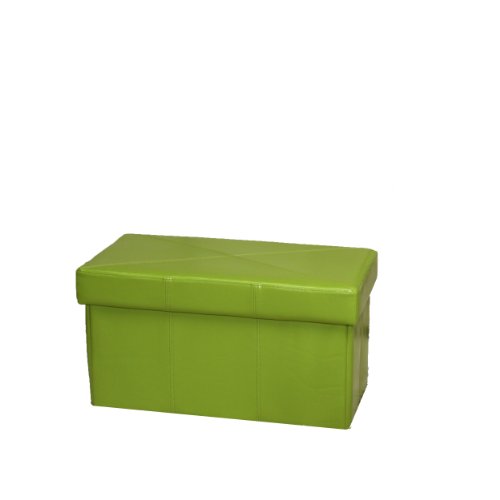 BEST Nottingham Foldable Storage Ottoman, Green