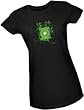 Power Readings -- Green Lantern Logo -- Green Lantern Movie Crop Sleeve Fitted Juniors T-Shirt