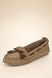Angel Leather Bow Mocassins