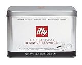 Individually Wrapped illy E.S.E. Servings (pods), Dark Roast, 18 - 0.24oz Single Servings