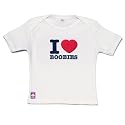 DribbleFactory : I Love Boobies White T-shirt (6 months)