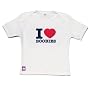 DribbleFactory I Love Boobies White T-Shirt (12 Months)