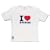 DribbleFactory I Love Boobies White T-Shirt (12 Months)