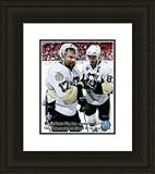 Framed Petr Sykora / Sidney Crosby Pittsburgh Penguins Photo
