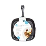 Kitchen Craft Deluxe Cast Iron Grill Pan Square 23cmby Kitchen Craft