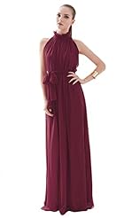 Lace Draped  High-Neck Turtleneck Chiffon Cocktail Evening Dress/Party Dress/Tunic/Maxi Dress  With Ruffles