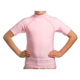 Beach Depot UPF 50+ Kid's Short Sleeve Rash Guard Shirt 