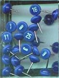 Blue Numbered Map Pins 1-100