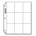 25 - 9-pocket Pages for Baseball Cards, Football Cards, Etc (Fits Into 3-ring Notebook) - Sports Trading Cards Collecting Supplies