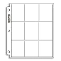 25 Ultra Pro 9 Pocket Page Protectors Fits 3-Ring Binder for Baseball and Other Sports Cards!