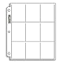25 Ultra Pro 9 Pocket Page Protectors Fits 3-Ring Binder for Baseball and Other Sports Cards!
