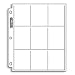 25 - Ultra Pro 9-Pocket Pages For Baseball Cards, Football Cards, etc (fits into 3-Ring Notebook) - Sports Trading Cards Collecting Supplies