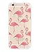 iPhone 6 Case, DECO FAIRY® Protective Case Bumper[Scratch-Resistant] [Perfect Fit] Ultra Slim Translucent Silicone Clear Case Gel Cover for Apple iPhone 6 (Flamingo Overloaded)